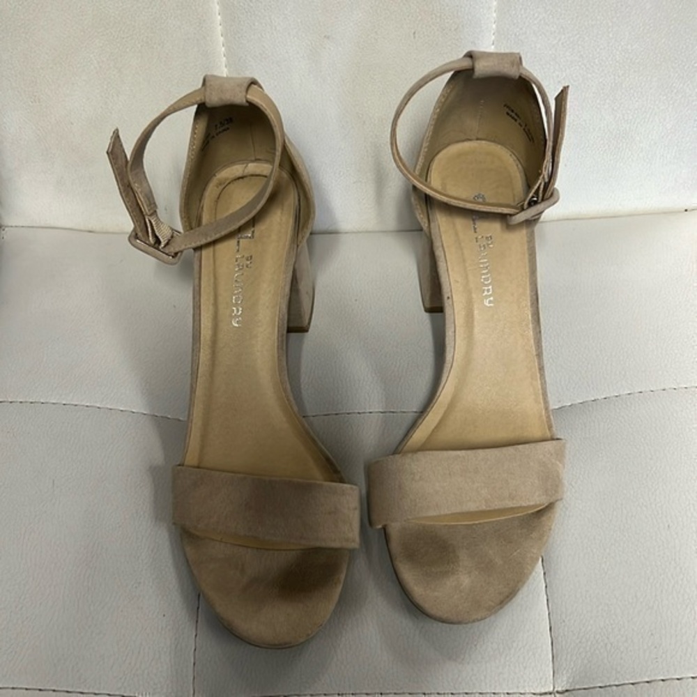 CL By Laundry Jody Ankle Strap Sandals, Women's Size 7.5 Nude